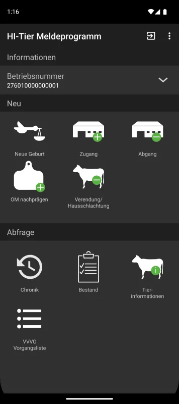 Moderne Rinderhaltung: HI-Tier Meldeprogramm App zur Erfüllung gesetzlicher Meldepflichten.